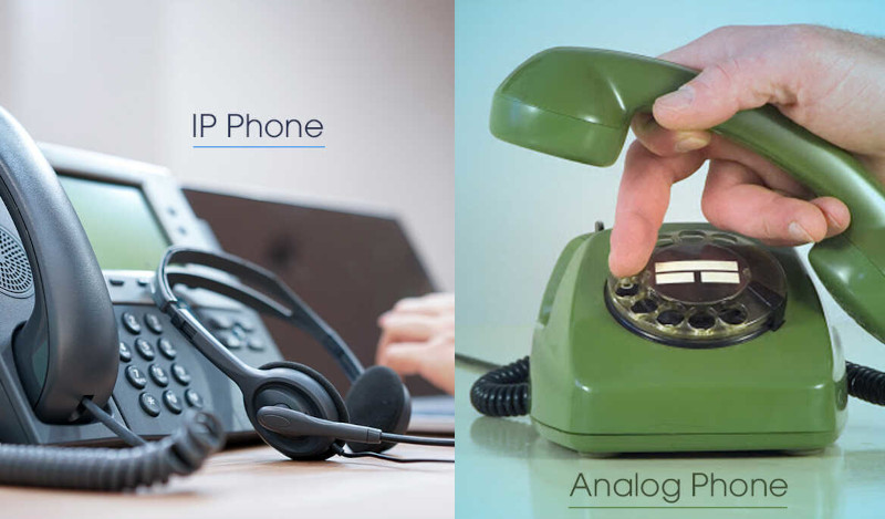VOIP versus analog telephones