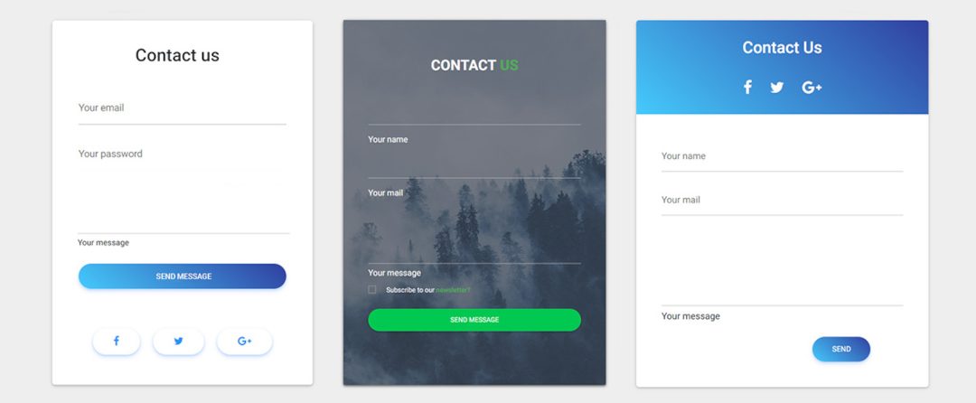 How to manage a web site contact form