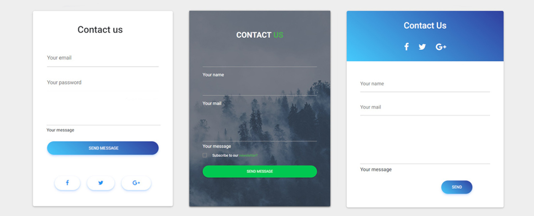 contact forms