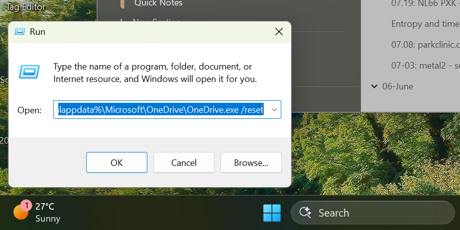 onedrive dll error fix